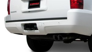Chevrolet Tahoe Performance Exhaust - Single Rear Exit - CORSA Performance - Cat Back, Black Sport, Twin 4.0in. Black PVD Pro-Series Tips - Black - `07-`08 Chevrolet Tahoe Performance Exhaust - Single Rear Exit - CORSA Performance - Cat Back, Black Sport, Twin 4.0in. Black PVD Pro-Series Tips - Black - `07-`08
